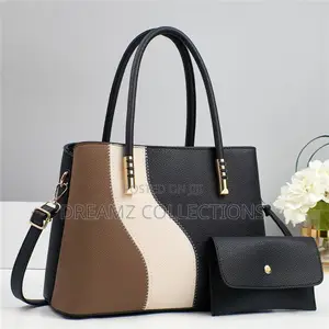 Wavy Panel Handbag Set