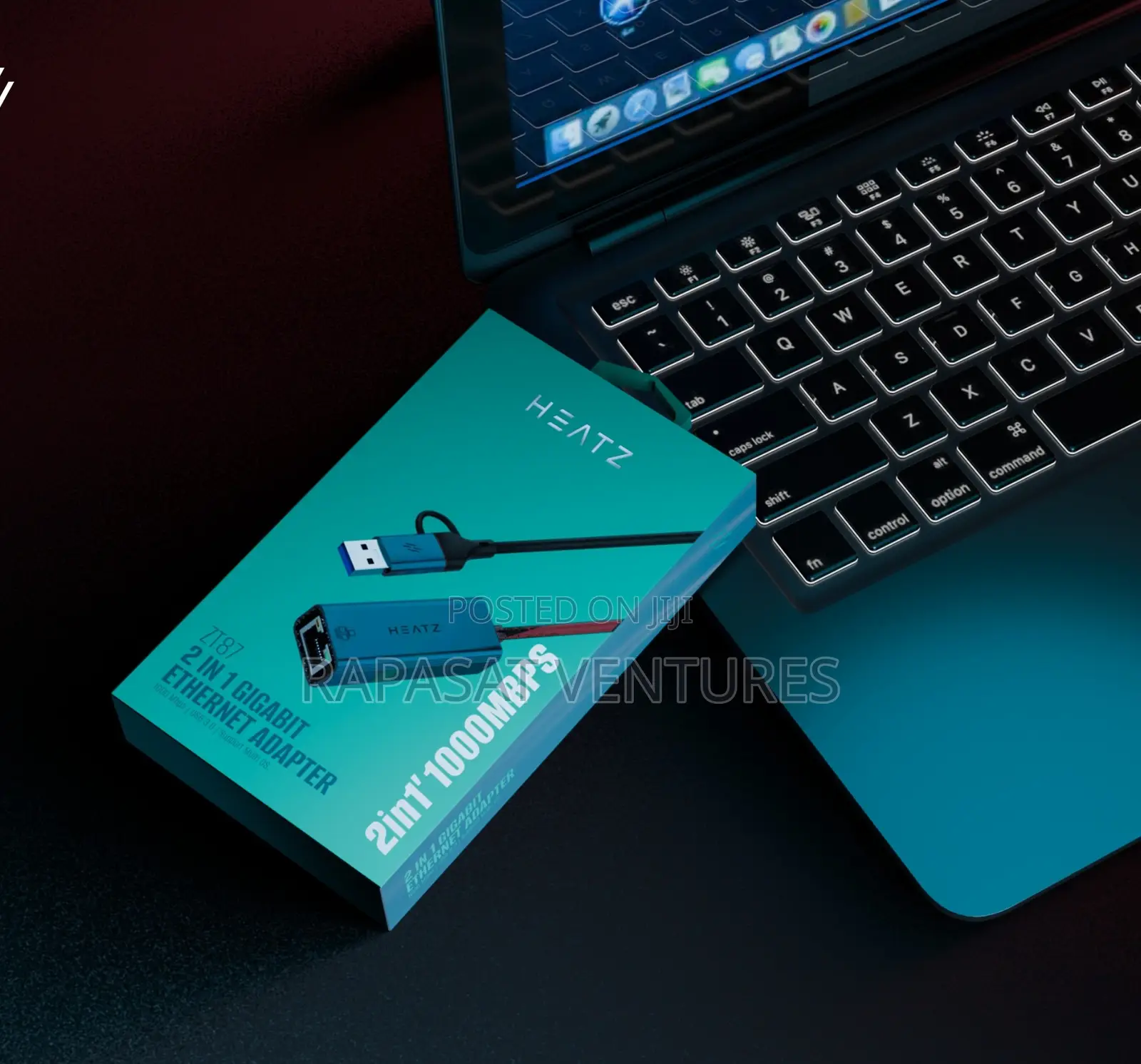 Heatz Zt87 2-in-1 Gigabit Ethernet Adapter
