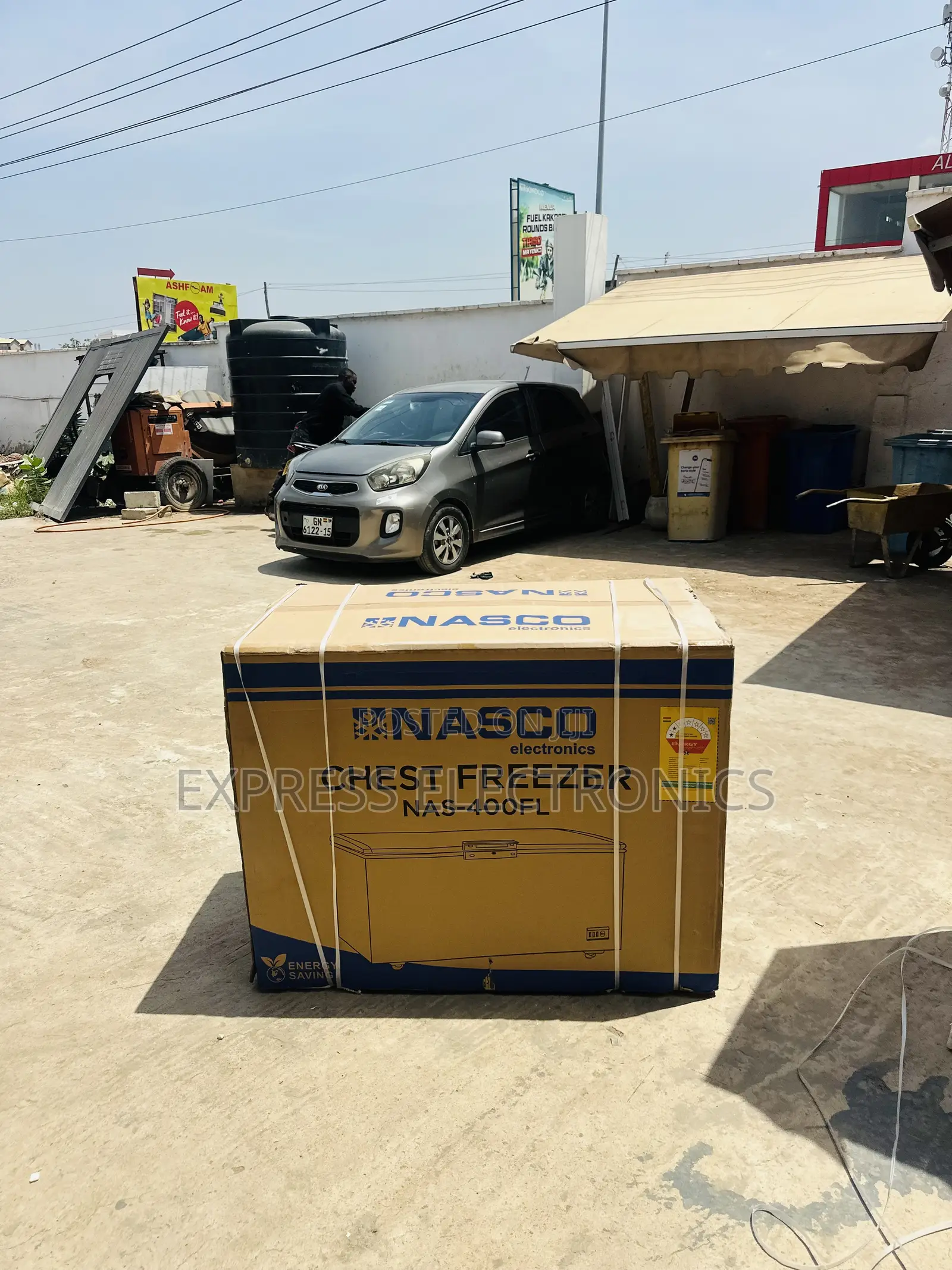 Get a New Grey Chest Freezer Single Door Nas-Fl400-1dr