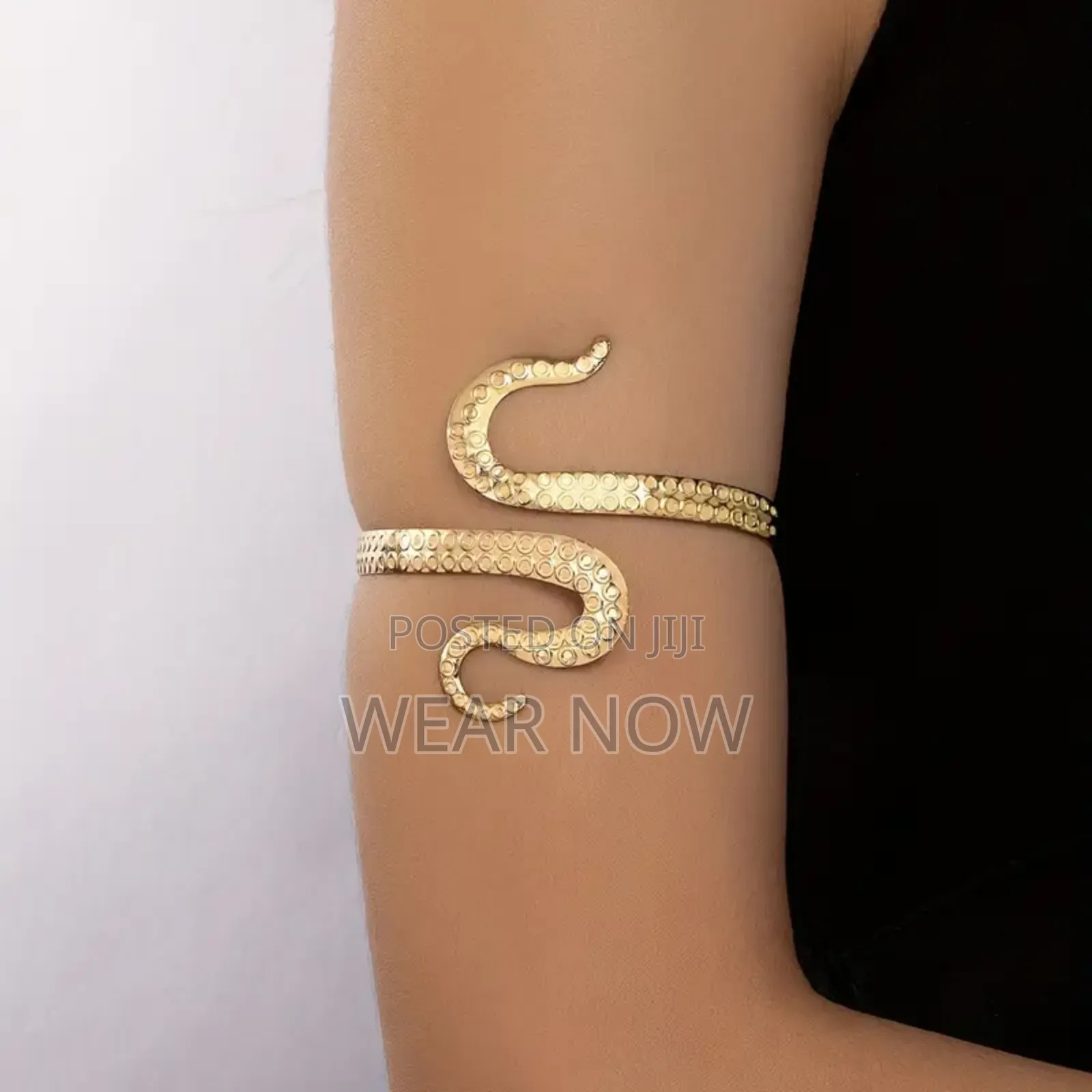 Serpentine Gold Plated Arm Cuff