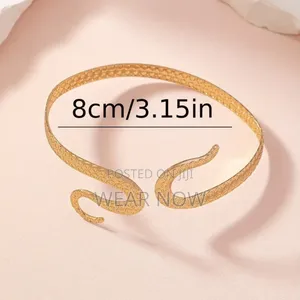 Serpentine Gold Plated Arm Cuff
