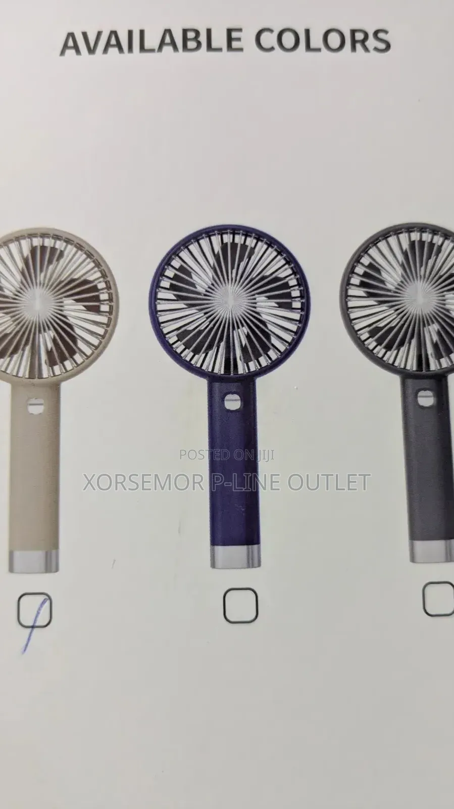 Long Blow Handheld Fan