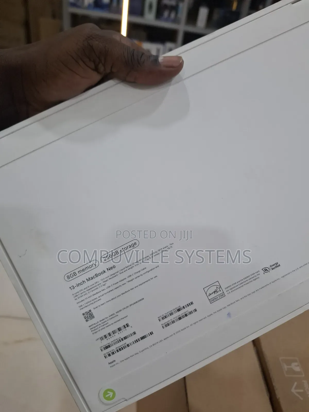 New Laptop Apple MacBook Neo 2026 8GB Apple M5 SSD 256GB