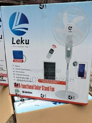 Solar Rechargeable Stand Fan