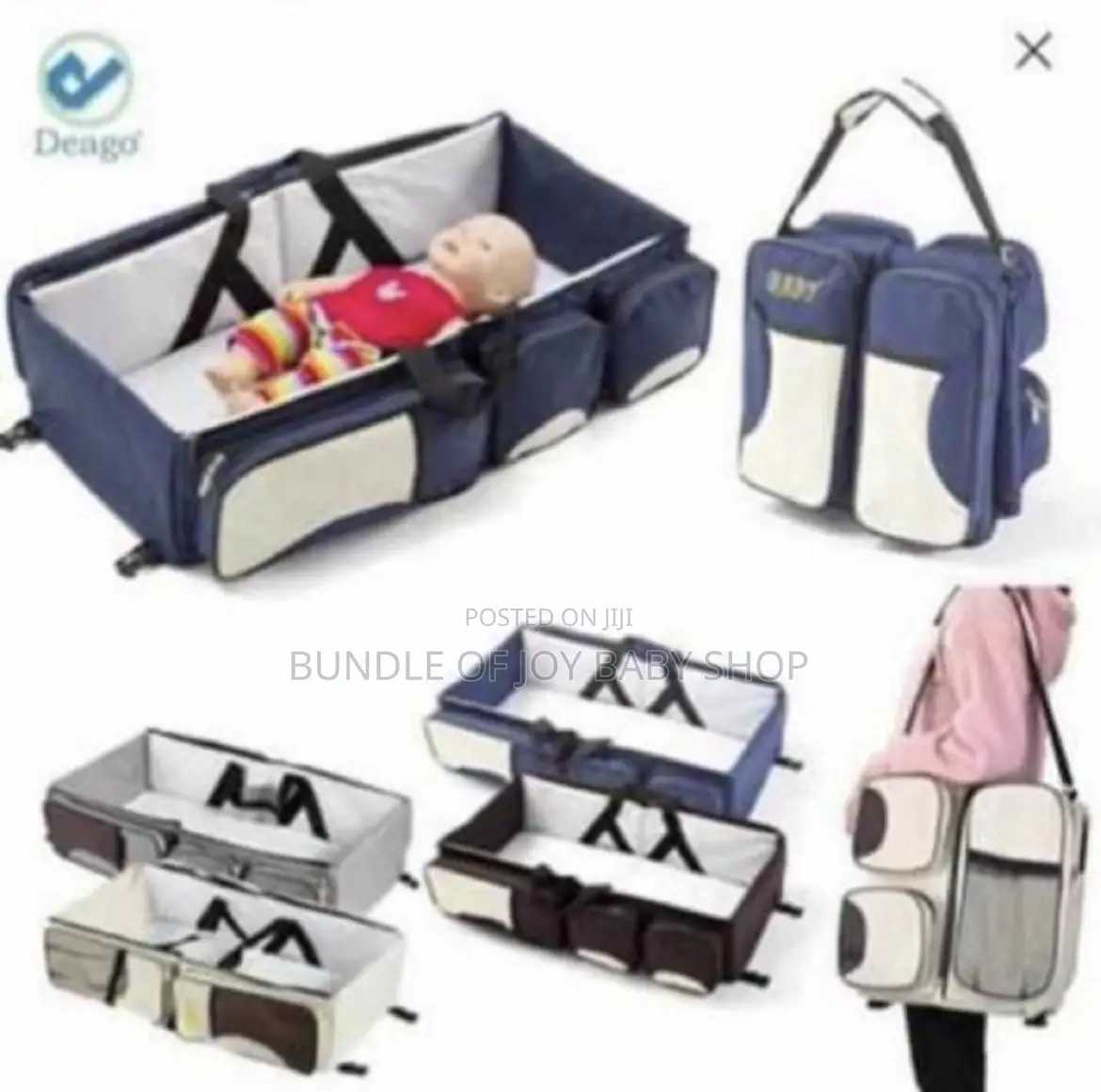 Multifunctional Baby Diaper Bag And Travel Bassinet