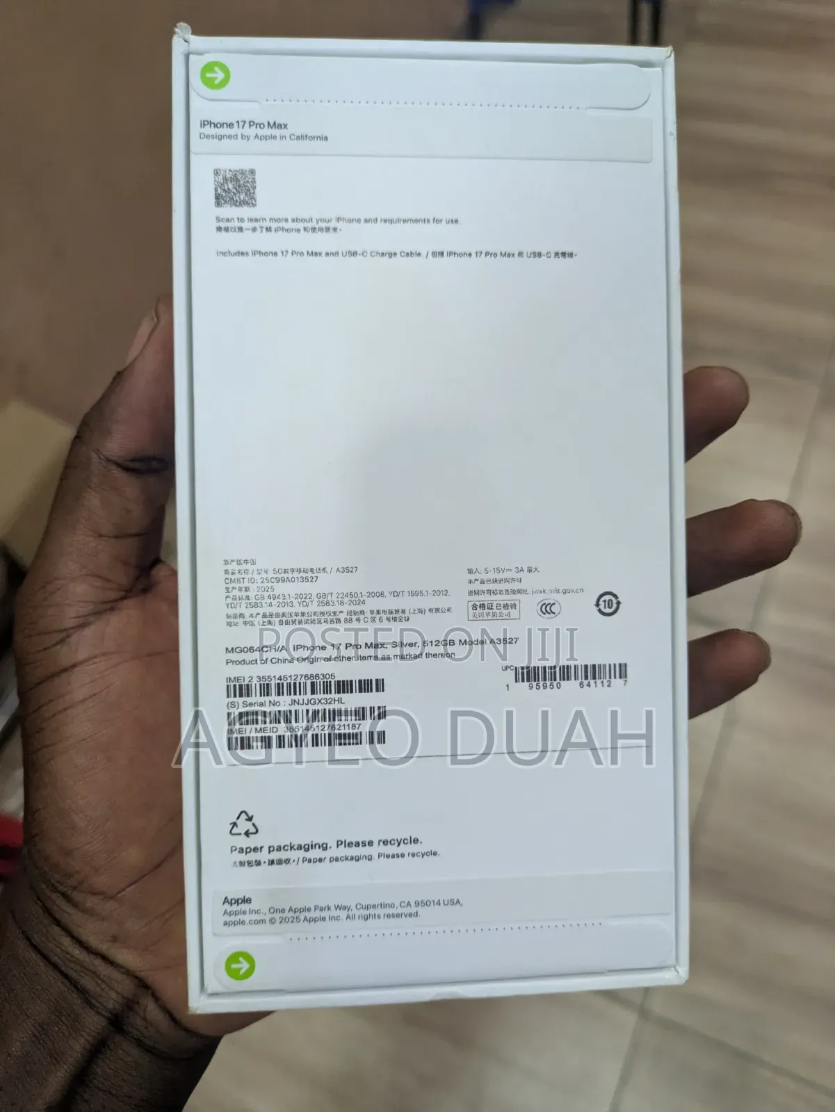 New Apple iPhone 17 Pro Max 512 GB Silver