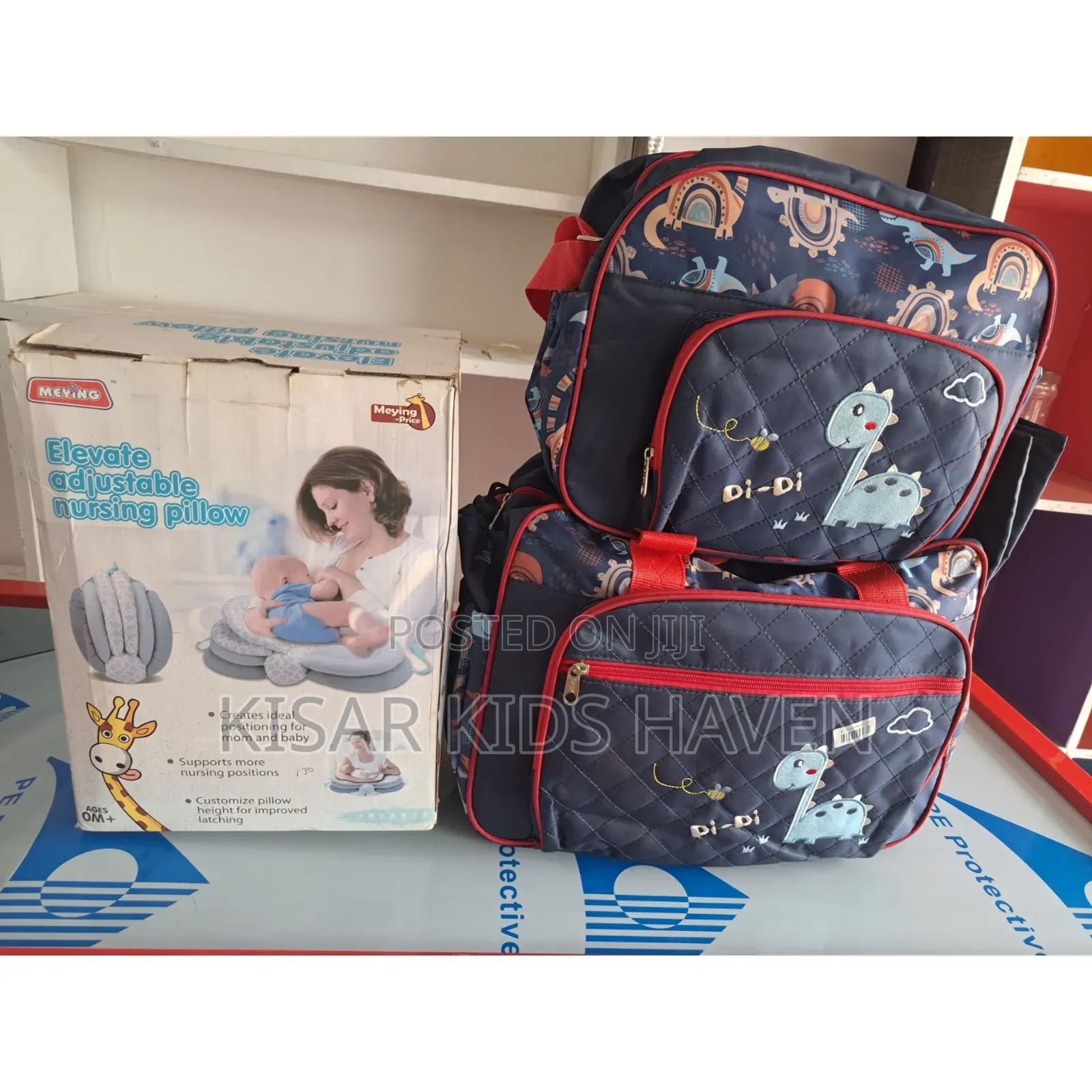 Nursing Pillow And Diaper Bag ( Reduced To Clean) Price For Both