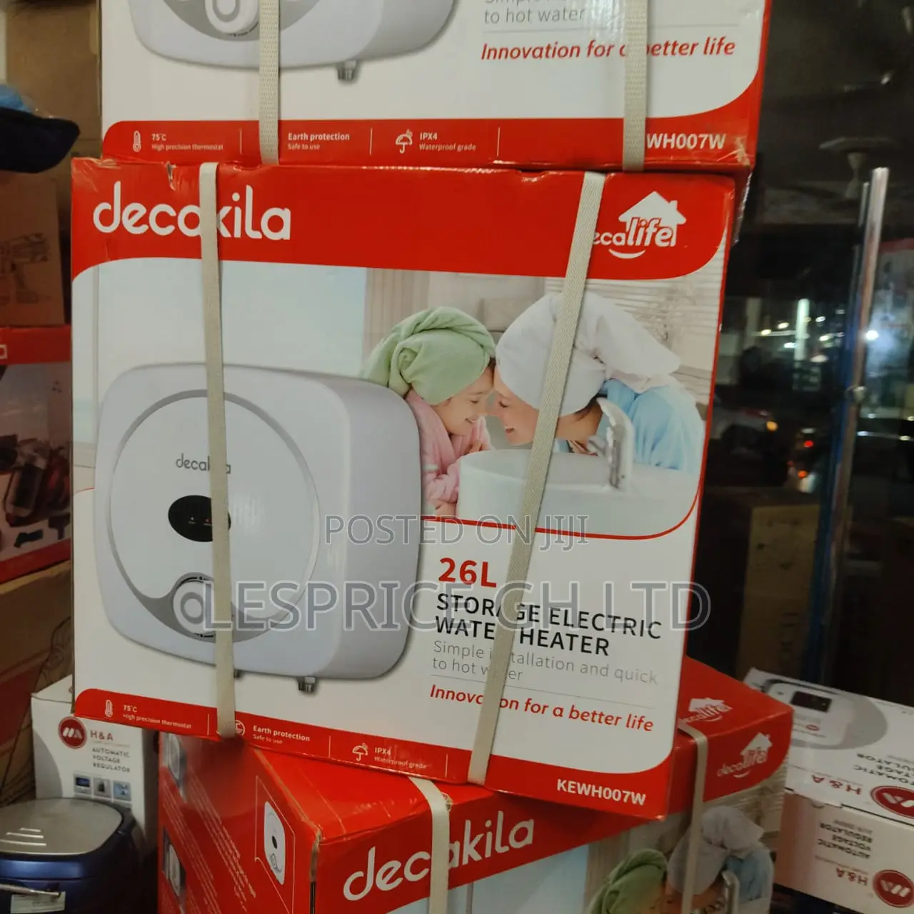 Quality Assured 26l/1500w Electric Water Heater From Decakila