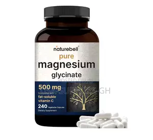 Naturebell Pure Magnesium Glycinate 500mg 240 Capsules From Usa
