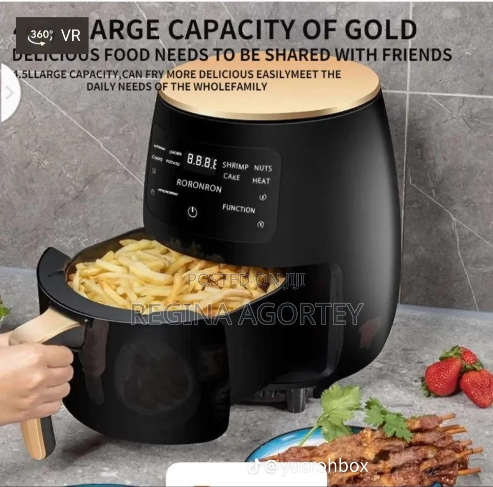 6 Litres Silver Crest Airfryer