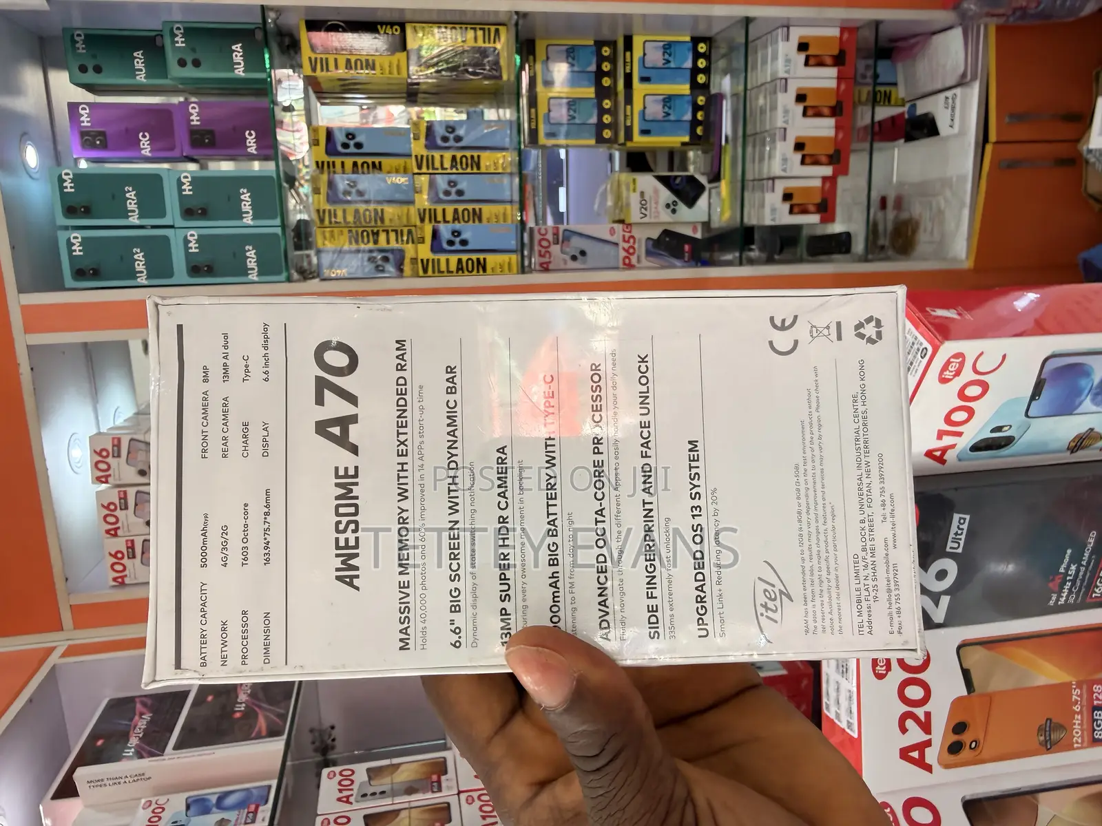 New Itel A70 256 GB Bronze