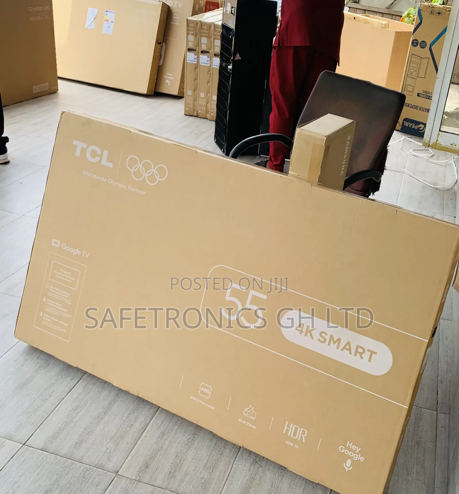 Secure New 55 Inch TCL P6l Smart Tv