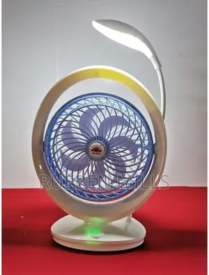 Game World Jr-2018 Rechargeable High Speed Table Fan With Led Light