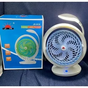 Rechargeable 7 Inch Table Fan With 21 Led Light Jr-2018