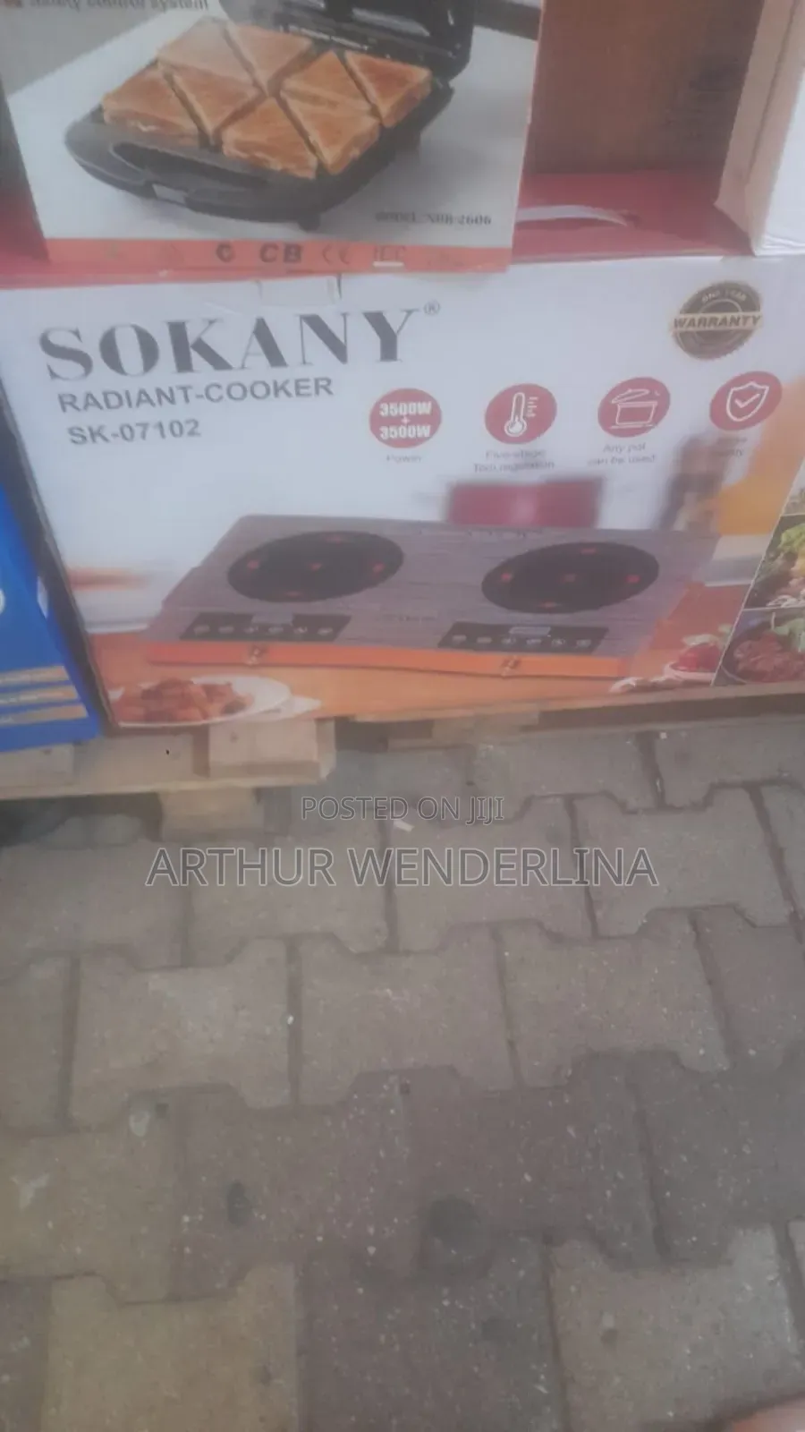 Sokany 3500w Dual Burner Infrared Cooker .(Electric Stove)