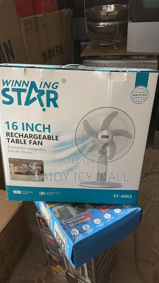 Rechargeable Table Fan