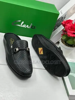 Clarks Men's Backless Leather Loafers