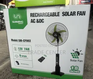 Suiming Energy Rechargeable 18 Solar Fan