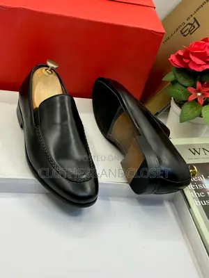 Roberto Guerrini Black Leather Loafers