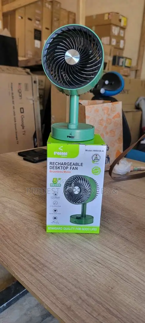 Rechargeable Desktop Fan
