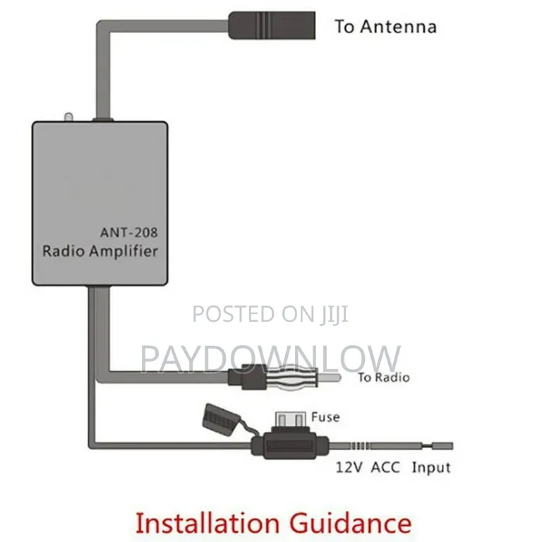Car Radio Antenna Signal Amp. Booster