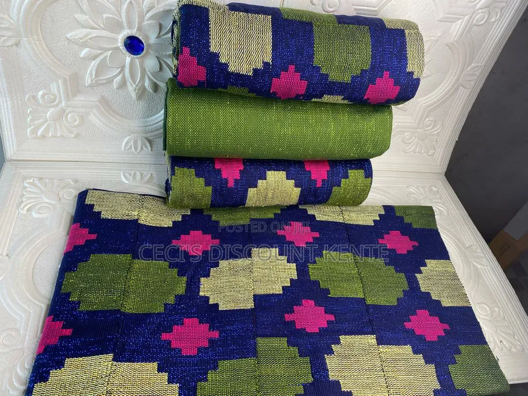 New Designs of Ashanti Bonwire Kente for Traditional Weddin