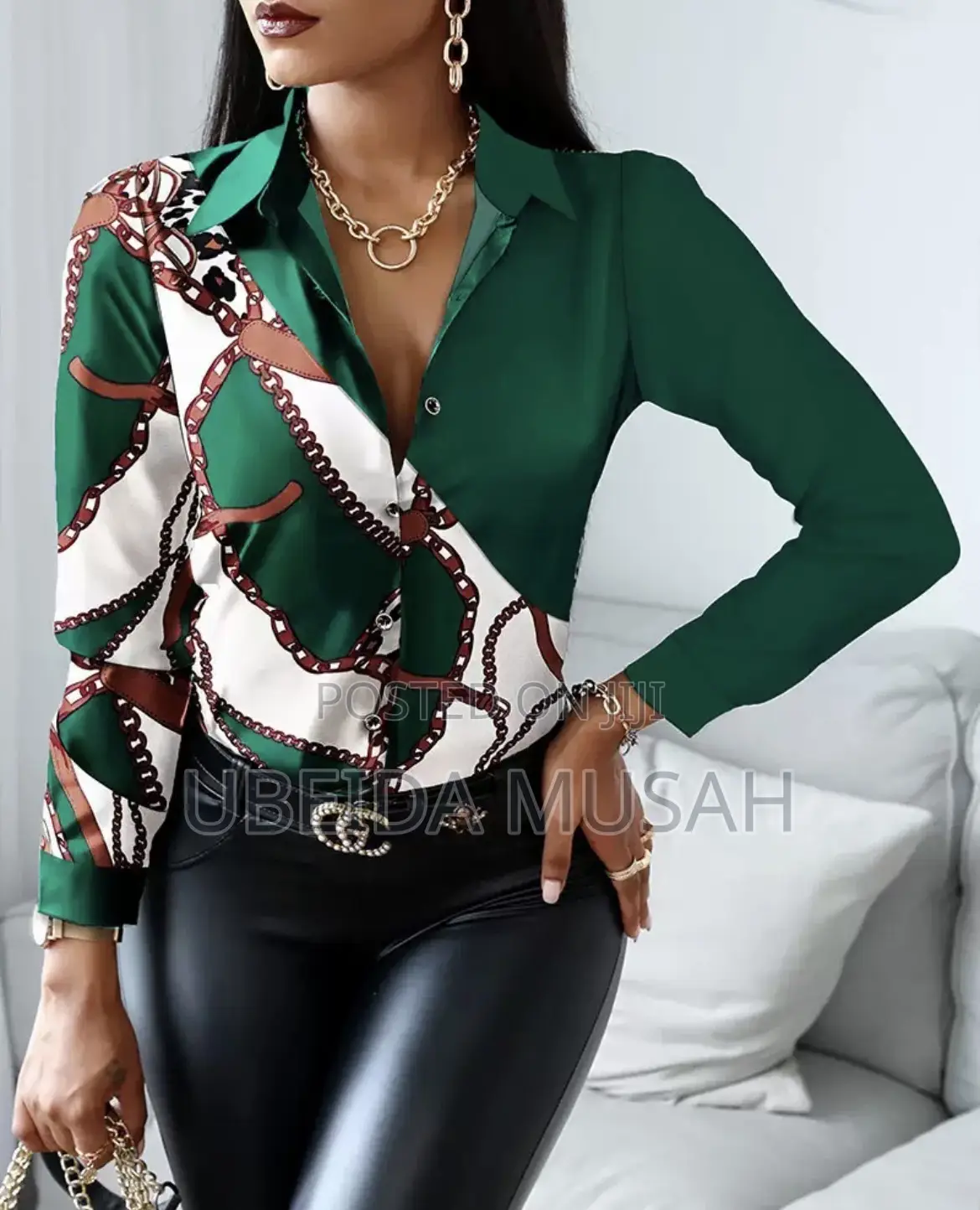 Long Sleeve Button- Down Shirt