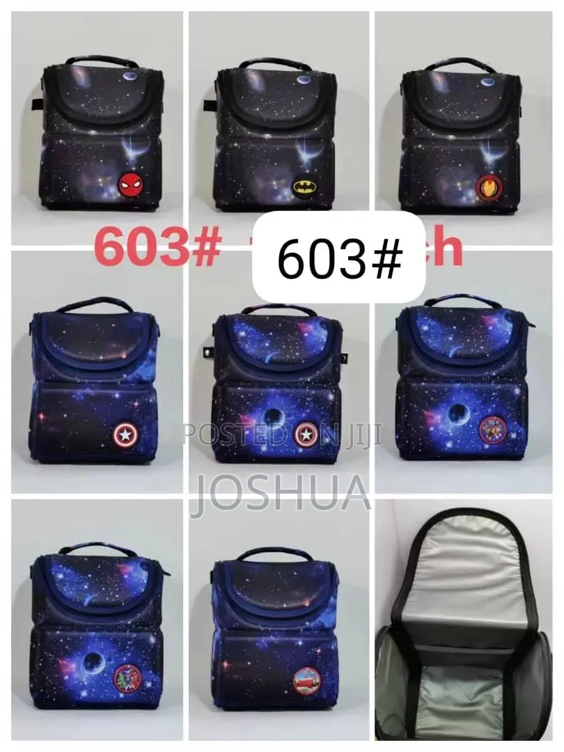 Kids’ Galaxy Superhero Insulated Lunch Bags – Durable Stylish