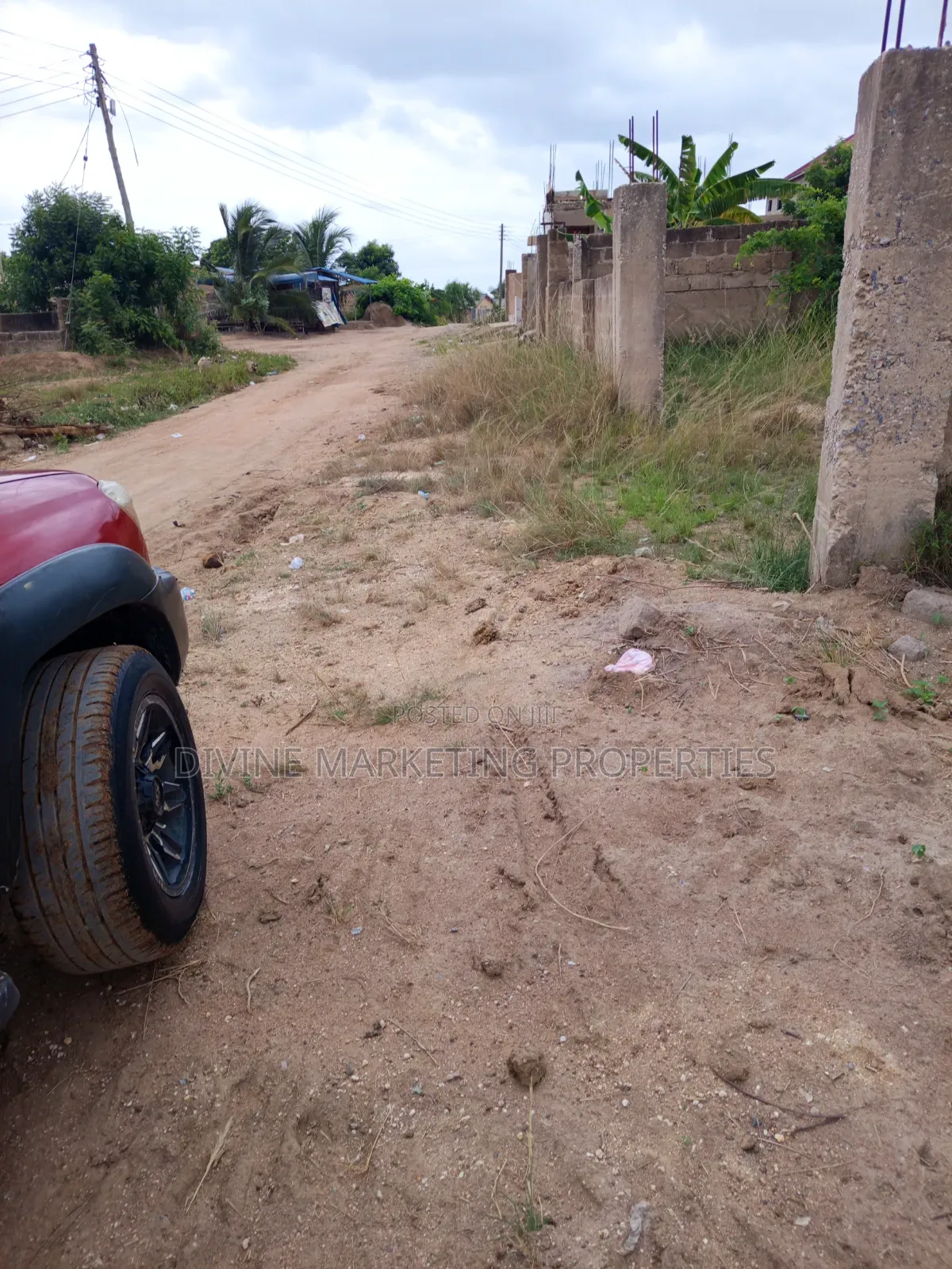 Partially Walled Plot at Ablekuma Nsakina Accra