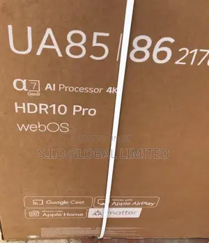 Lg 86" Ua85 Smart, Seamless, Stunning Tv