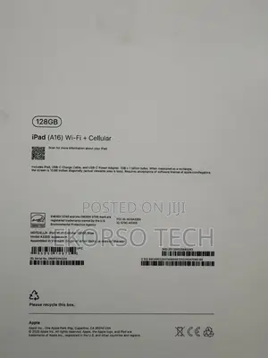 New Apple iPad (2025) 128 GB Blue