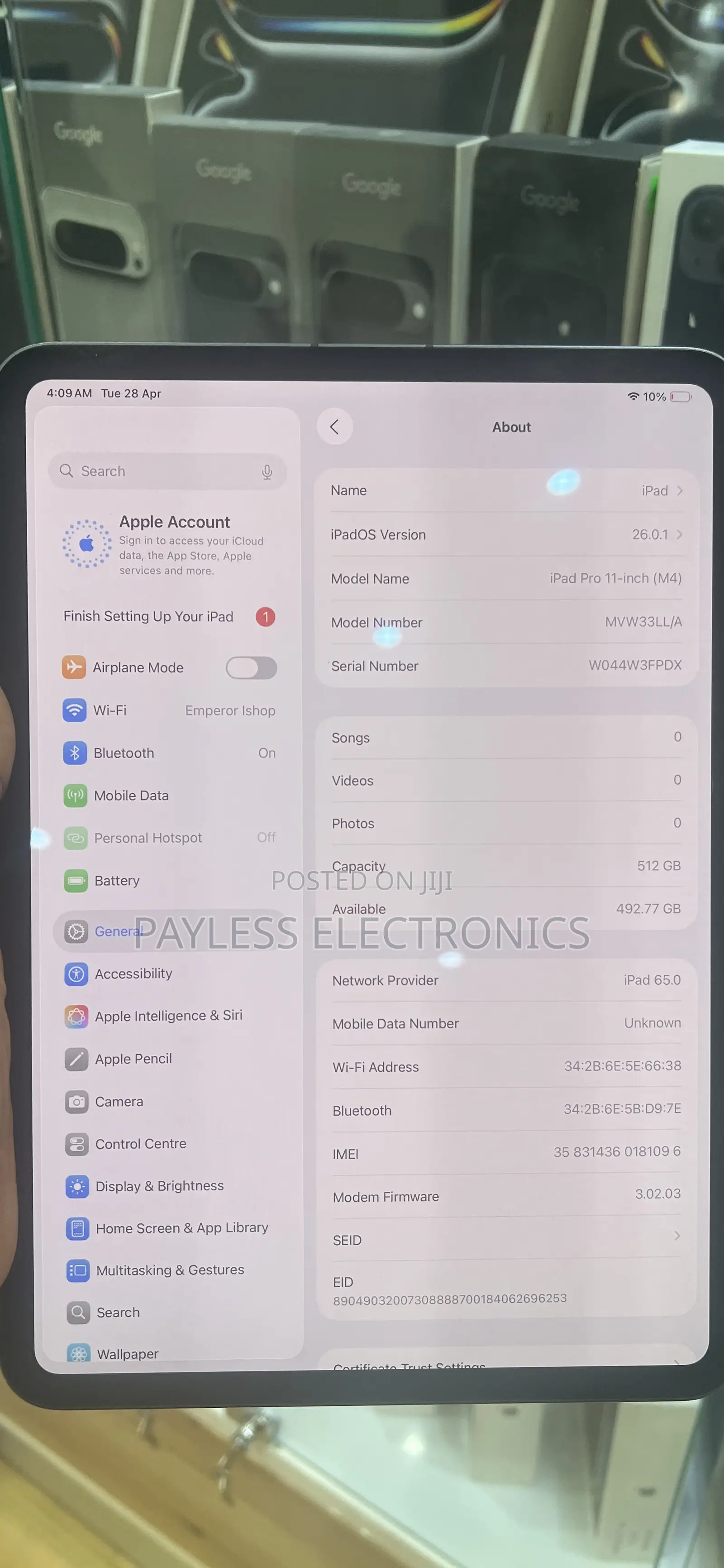 Apple iPad Pro 11 (2024) 512 GB Gray