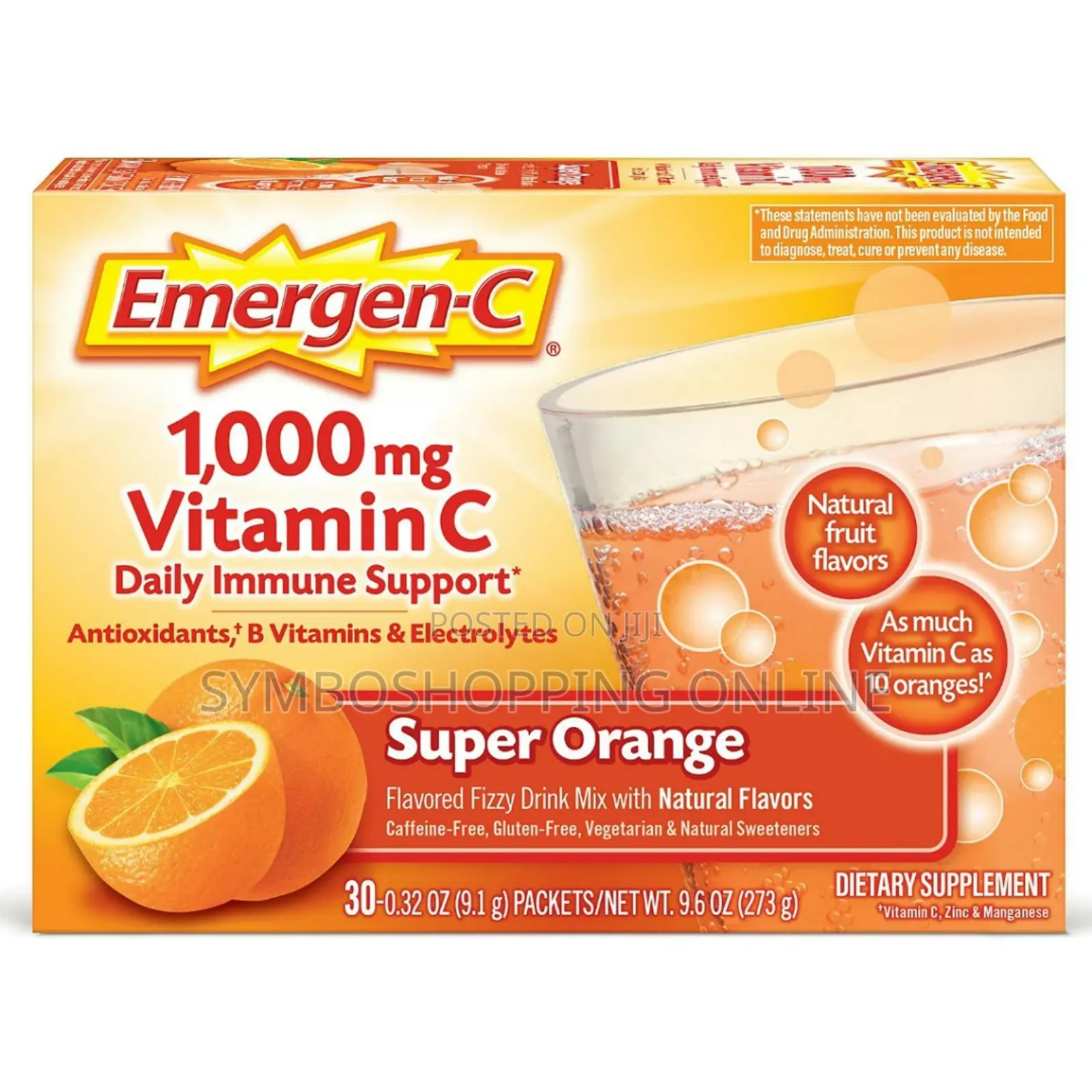 Emergen-C 1000mg Vitamin C Powder for Daily Immune Support