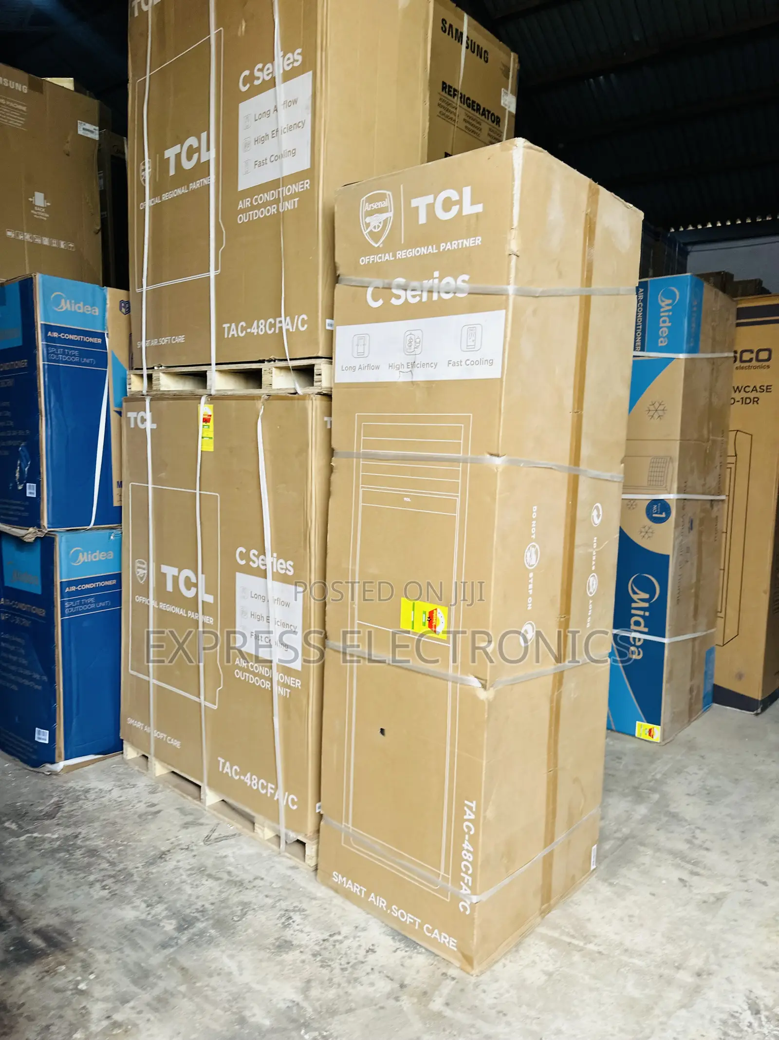 Zealous Sleek White Floor Ac 5hp TCL