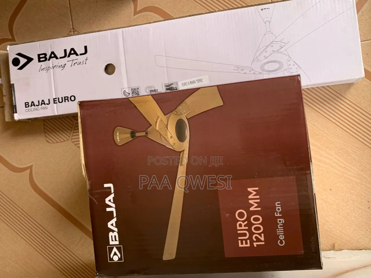 Original Bajaj Euro Ceiling Fan – Quiet Operation