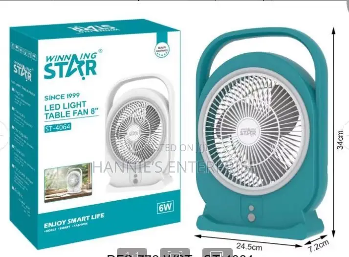 Led Light Table Fan
