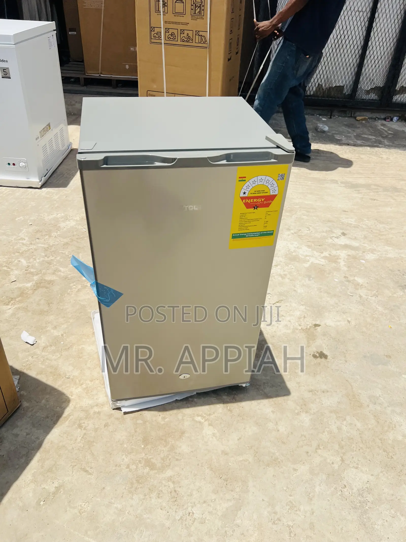 Extremely Quality TCL 90liters Single Door Table Fridge(Gray) 