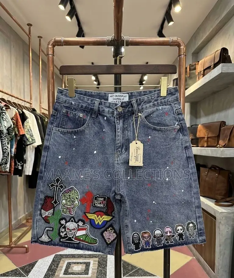 Men’S Denim Shorts Available in All Sizes