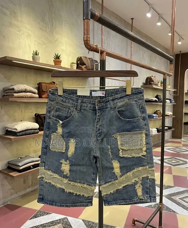 Men’S Denim Shorts Available in All Sizes