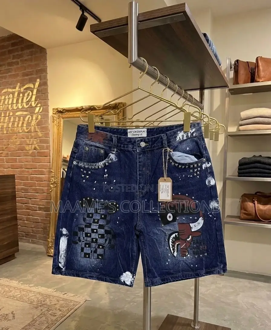 Men’S Denim Shorts Available in All Sizes