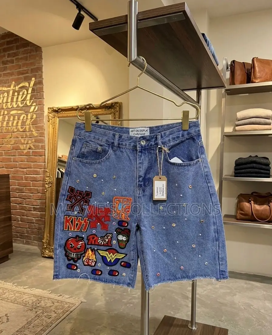 Men’S Denim Shorts Available in All Sizes