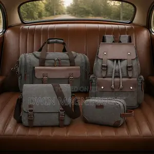 4 Set Bags ( Duffel, Backpack, Messenger Bag,Pouch)