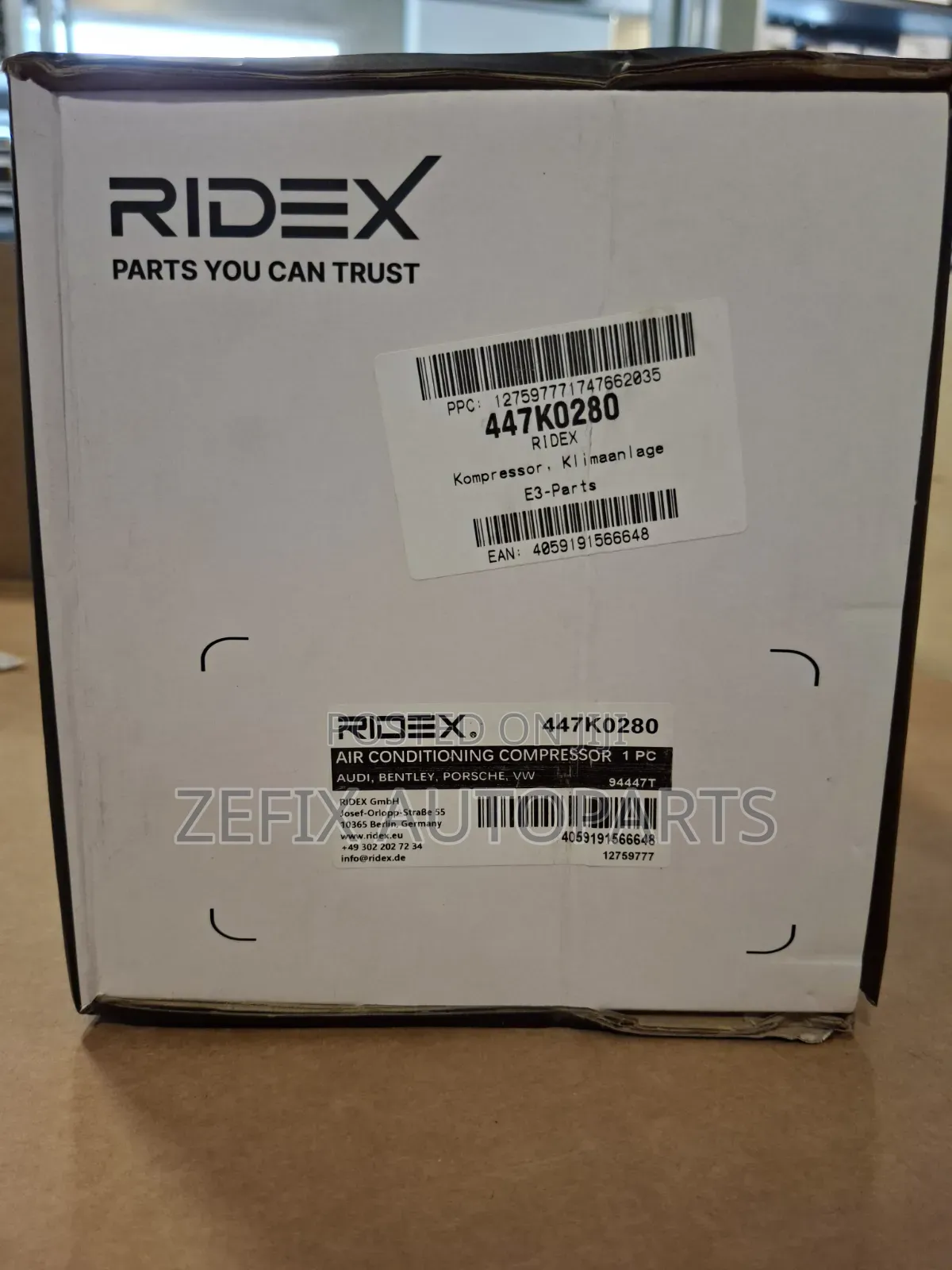 Audi Q7 / Vw Touareg / Porsche Cayenne a/C Compressor — Genuine Ridex