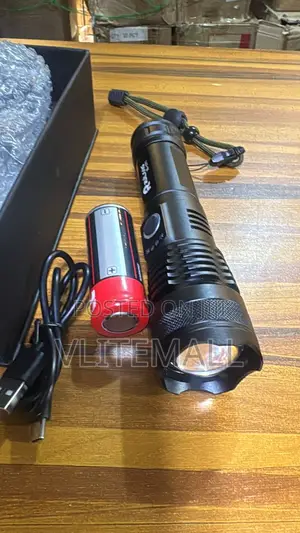 Rechargeable Xhp50 Led Tactical Flashlight Set.