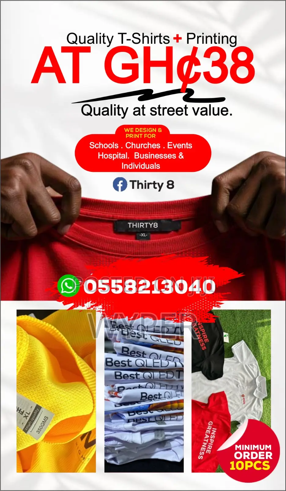 T-Shirt Promotion 38cedis