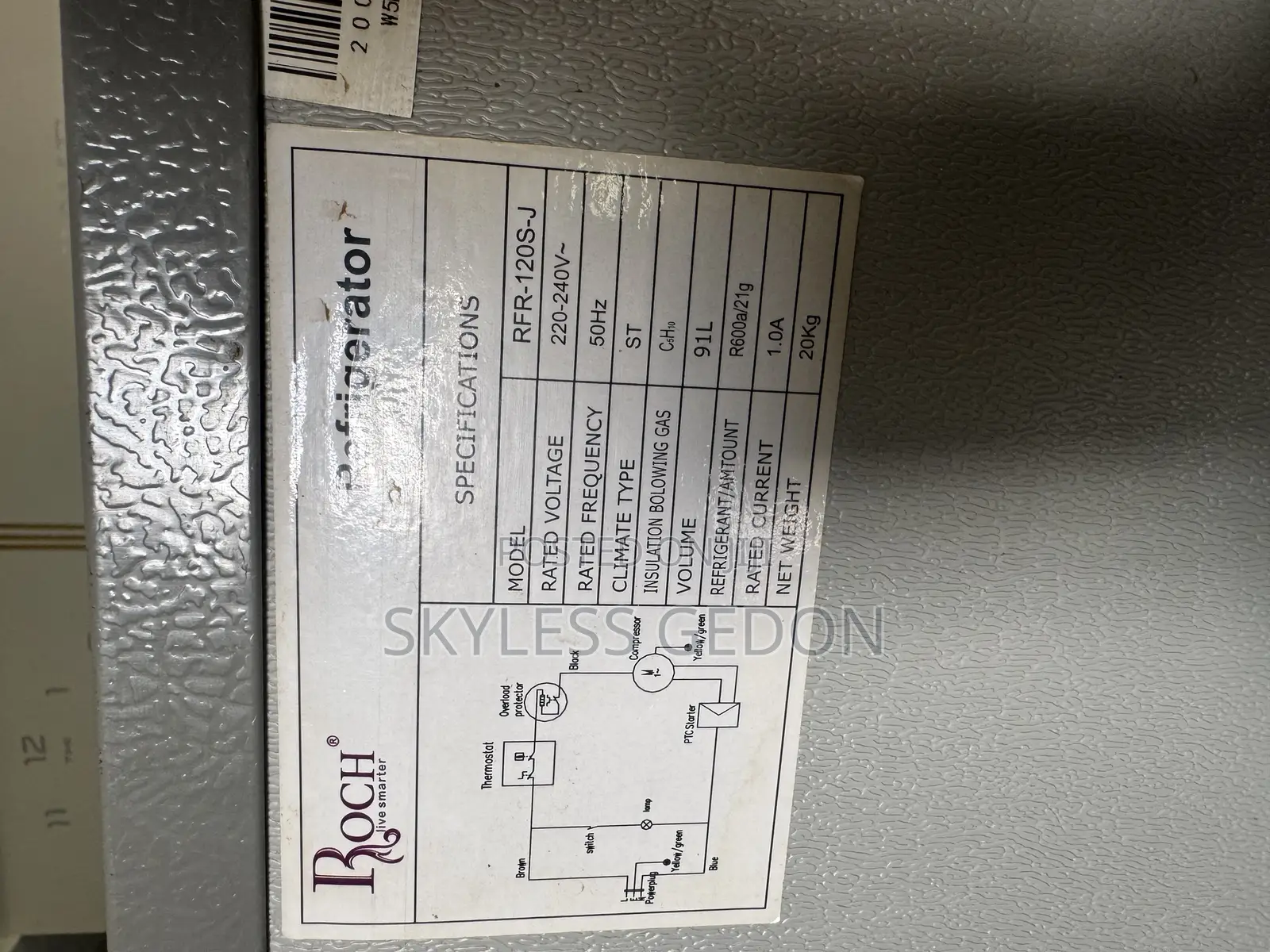 Roch Table Top 91l Fridge