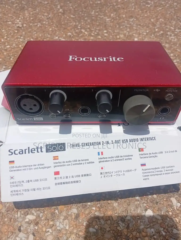 Focusrite Scarlet Solo 3rd Gen 2in2 Sound Card
