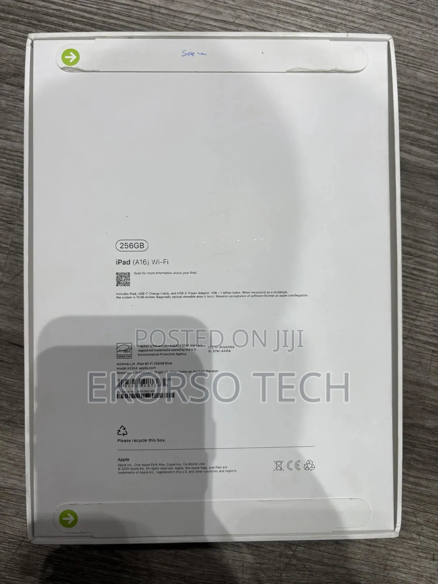 New Apple iPad (2025) 256 GB Blue