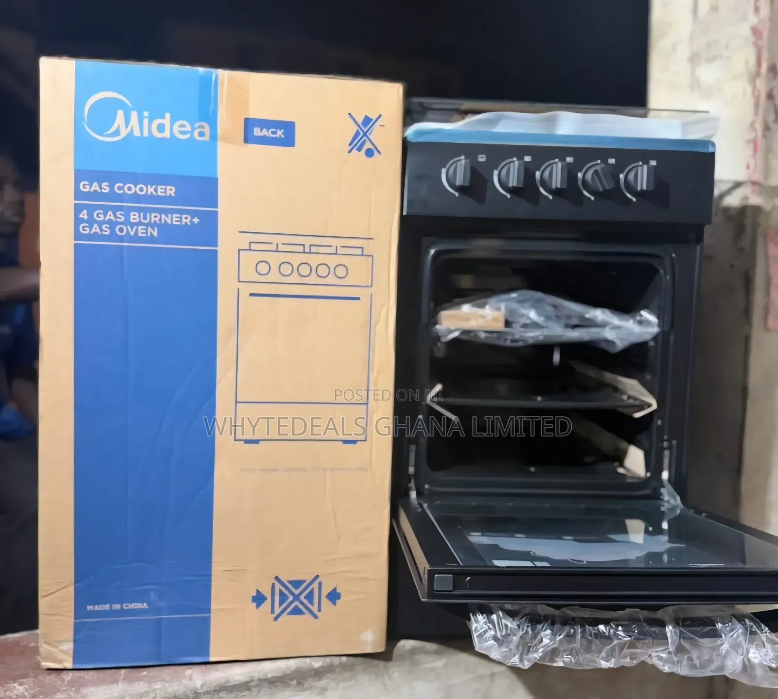Midea Gas Cooker |4 Gas Burner and Oven