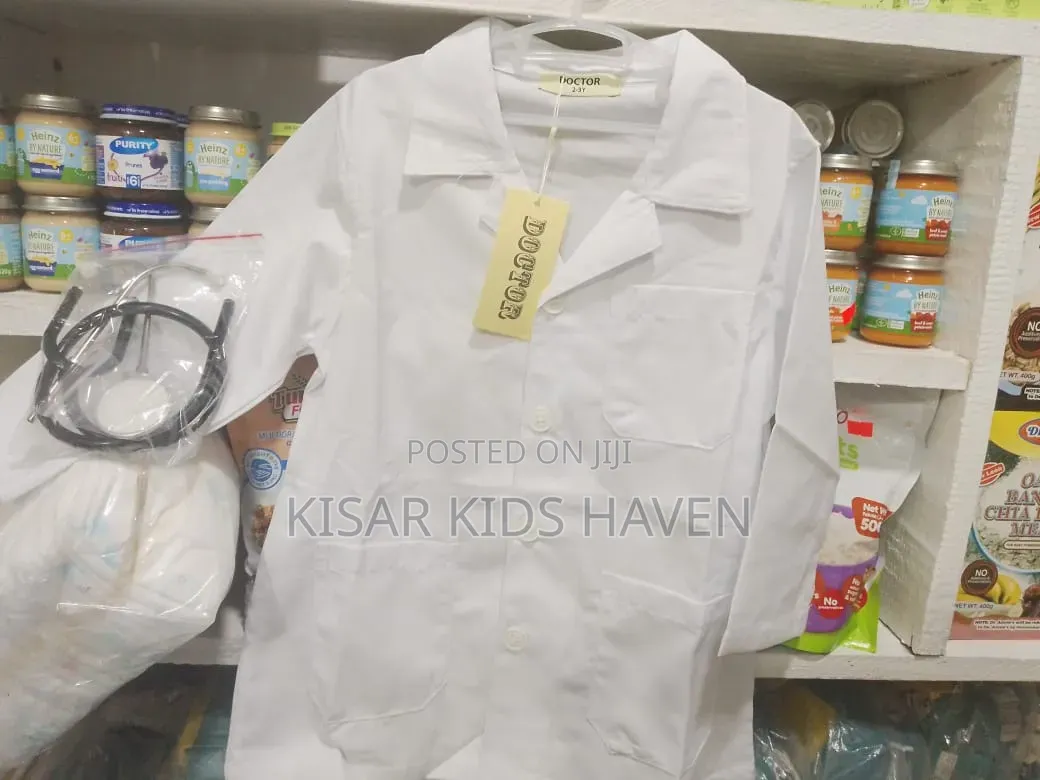 Dr Career Day Costume With Stethoscope 2-3yrs, 4-5yrs, 6-7 Year